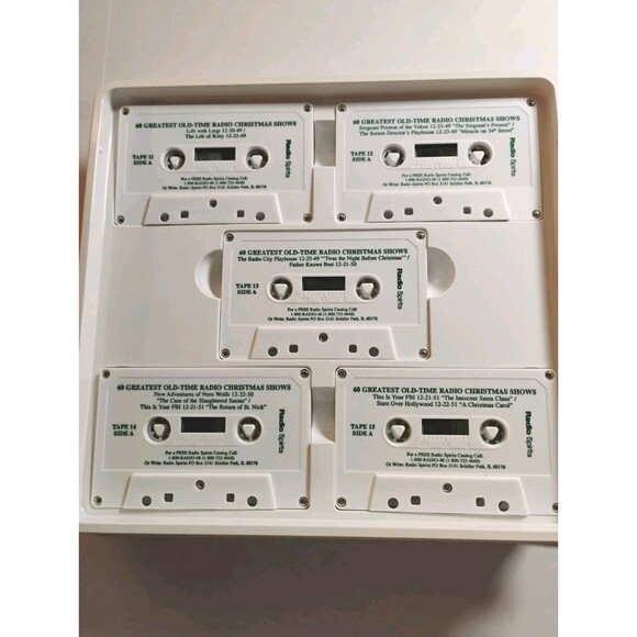 VTG Old Time Radio CHRISTMAS SHOWS 20 Cassettes Andy Williams 60 Episodes - Picture 10 of 11